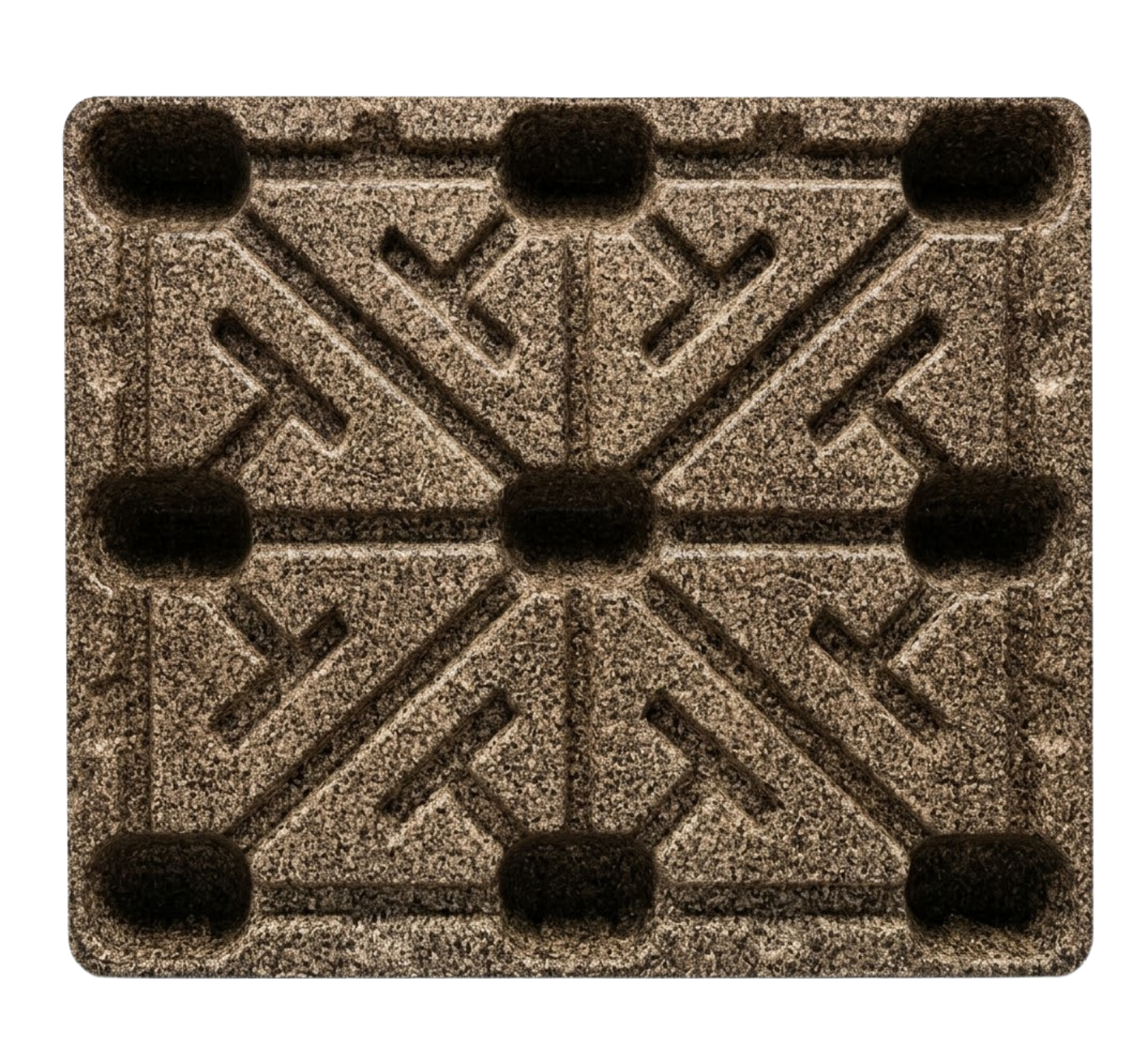 EcoPal еко палет 1200×800 мм — EUR стандарт, изработен от слънчогледова люспа